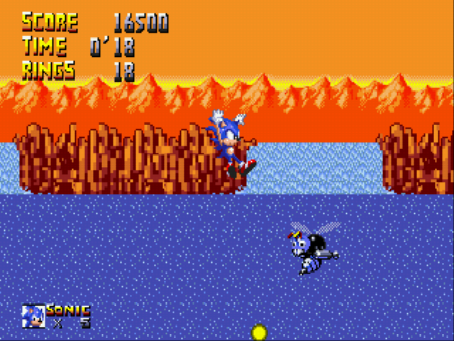 Sonic 1 - The Harder Levels (demo) Screenthot 2